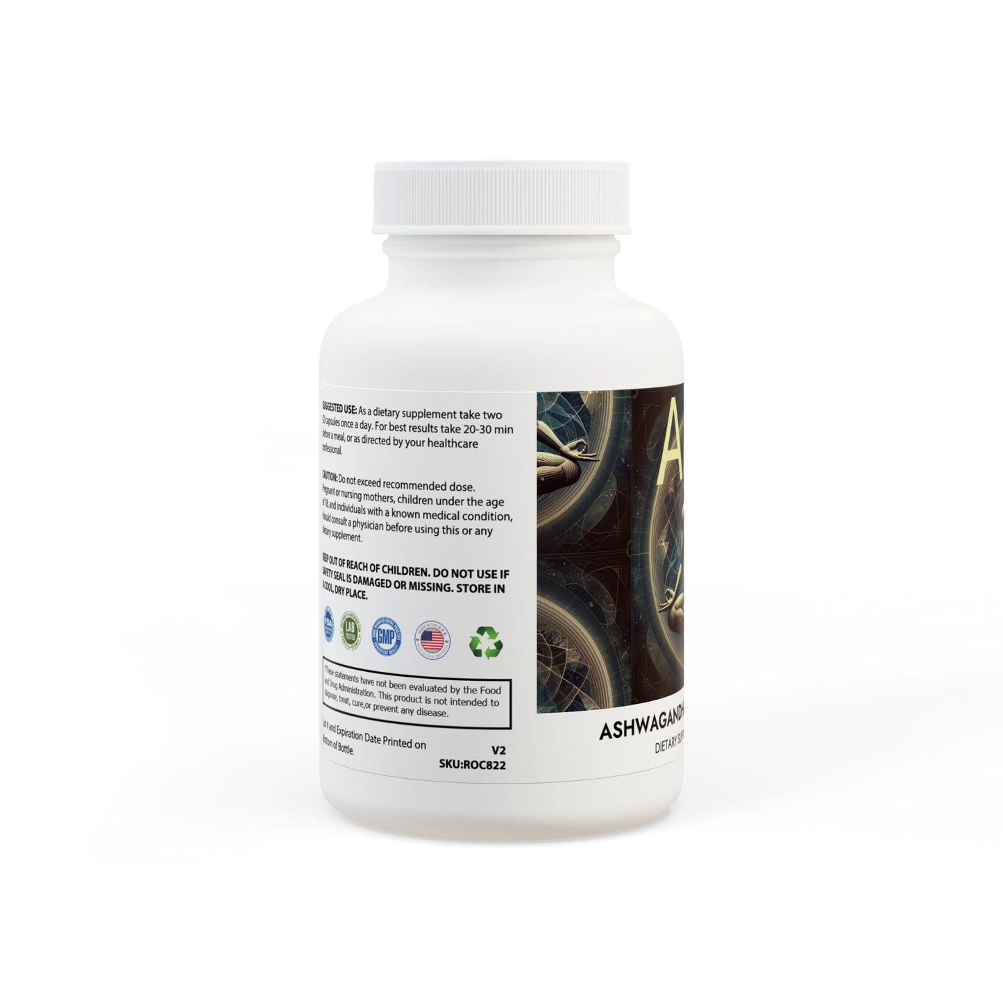 Ashwagandha and Black Pepper Supplement (60 capsules)